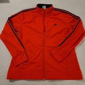 adidas bright orange track jacket XL